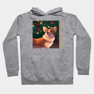 Cute Pembroke Welsh Corgi Drawing Hoodie